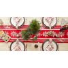 image:imageDII Holiday Nordic Dining Kitchen amp Table Dcor Collection Christmas Placemat Set 13x19 Jacquard Stripe Snowflake 4 PieceReversible Jacquard Stripe Snowflake