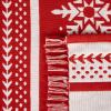 image:imageDII Holiday Nordic Dining Kitchen amp Table Dcor Collection Christmas Placemat Set 13x19 Jacquard Stripe Snowflake 4 PieceReversible Jacquard Stripe Snowflake