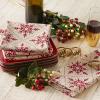 image:imageDII Holiday Nordic Dining Kitchen amp Table Dcor Collection Christmas Placemat Set 13x19 Jacquard Stripe Snowflake 4 PieceScandinavian Snowflakes Print
