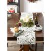 image:imageDII Holiday Sparkle Sprigs Collection Kitchen Dcor amp Table Decoration Christmas Table Runner 14x108 Green Dobby StripeChristmas Greenery