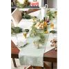 image:imageDII Holiday Sparkle Sprigs Collection Kitchen Dcor amp Table Decoration Christmas Table Runner 14x108 Green Dobby StripeChristmas Greenery