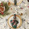 image:imageDII Holiday Sparkle Sprigs Collection Kitchen Dcor amp Table Decoration Christmas Table Runner 14x108 Green Dobby StripeChristmas Greenery