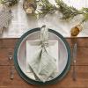 image:imageDII Holiday Sparkle Sprigs Collection Kitchen Dcor amp Table Decoration Christmas Table Runner 14x108 Green Dobby StripeGreen Dobby Stripe