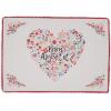 image:imageDII I Love Paris Collection Tabletop Placemat Set Pink Dobby Dots 6 PieceFleur Heart