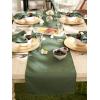 image:imageDII IndoorOutdoor ReUsable Tabletop Collection Tonal Lattice Machine Washable Table Runner 14x72 ArtichokeArtichoke
