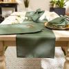 image:imageDII IndoorOutdoor ReUsable Tabletop Collection Tonal Lattice Machine Washable Table Runner 14x72 ArtichokeArtichoke