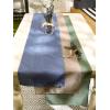 image:imageDII IndoorOutdoor ReUsable Tabletop Collection Tonal Lattice Machine Washable Table Runner 14x72 ArtichokeStone