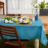 image:imageDII IndoorOutdoor ReUsable Tabletop Collection Tonal Lattice Machine Washable Table Runner 14x72 ArtichokeStorm Blue