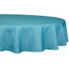 image:imageDII IndoorOutdoor ReUsable Tabletop Collection Tonal Lattice Machine Washable Table Runner 14x72 ArtichokeStorm Blue