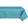 image:imageDII IndoorOutdoor ReUsable Tabletop Collection Tonal Lattice Machine Washable Table Runner 14x72 ArtichokeStorm Blue
