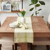 image:imageDII Lemon Bliss Plaid Cotton Tabletop Collection Table Runner 14x10820 x 20 Set of 6
