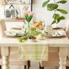 image:imageDII Lemon Bliss Plaid Cotton Tabletop Collection Table Runner 14x108Table Runner  14x72