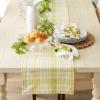 image:imageDII Lemon Bliss Plaid Cotton Tabletop Collection Table Runner 14x108Table Runner  14x72