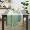 image:imageDII Multi Strip Kitchen Tabletop Collection Table Runner 14x72 Deep YellowGrass Green