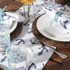image:imageDII Outdoor Tabletop Collection Water Resistant 14 x 72 Runner Anchors Away14 x 72 Runner