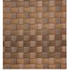 image:imageDII PVC Tabletop Collection Decorative Woven Basketweave Design Placemat Set 119x174 GrayLeather Brown