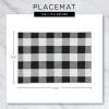 image:imageDII PVC Tabletop Collection Decorative Woven Basketweave Design Placemat Set 119x174 GrayLeather Brown