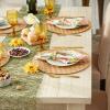 image:imageDII PVC Tabletop Collection Decorative Woven Basketweave Design Placemat Set 119x174 GrayNatural