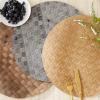image:imageDII PVC Tabletop Collection Decorative Woven Basketweave Design Placemat Set 119x174 GrayNatural