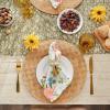 image:imageDII PVC Tabletop Collection Decorative Woven Basketweave Design Placemat Set 119x174 GrayNatural
