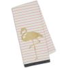image:imageDII Pineapple Collection Placemat Set Black 6 PieceFlamingo  Palms