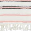 image:imageDII Pineapple Collection Placemat Set Black 6 PiecePalms Stripes