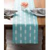 image:imageDII Polyester Embroidered Table Runner for Spring Garden Party Summer BBQ Baby Showers and Everyday Use  14x70 Arrows on Aqua BaseAqua Arrow
