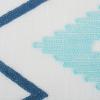 image:imageDII Polyester Embroidered Table Runner for Spring Garden Party Summer BBQ Baby Showers and Everyday Use  14x70 Arrows on Aqua BaseOffwhite Chevron