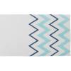image:imageDII Polyester Embroidered Table Runner for Spring Garden Party Summer BBQ Baby Showers and Everyday Use  14x70 Arrows on Aqua BaseOffwhite Chevron