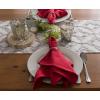 image:imageDII Polyester Embroidered Table Runner for Spring Garden Party Summer BBQ Baby Showers and Everyday Use  14x70 Arrows on Aqua BaseOffwhite Lattice
