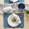 image:imageDII Quilted Farmhouse Collection Tabletop Placemat Set French Blue 6 PieceFrench Blue