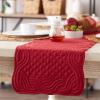 image:imageDII Quilted Farmhouse Collection Tabletop Table Runner 13x72 CranberryCranberry