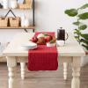 image:imageDII Quilted Farmhouse Collection Tabletop Table Runner 13x72 CranberryCranberry