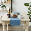 image:imageDII Quilted Farmhouse Collection Tabletop Table Runner 13x72 CranberryFrench Blue