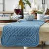 image:imageDII Quilted Farmhouse Collection Tabletop Table Runner 13x72 CranberryFrench Blue