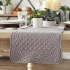 image:imageDII Quilted Farmhouse Collection Tabletop Table Runner 13x72 CranberryGray