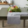 image:imageDII Quilted Farmhouse Collection Tabletop Table Runner 13x72 CranberryGray