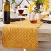 image:imageDII Quilted Farmhouse Collection Tabletop Table Runner 13x72 CranberryHoney Gold