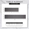 image:imageDII Quilted Farmhouse Collection Tabletop Table Runner 13x72 CranberryPumpkin Spice