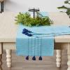image:imageDII Seashore Collection Beach House Dcor Placemat Set 13x19 Thera Blue Stripe 6 Piece