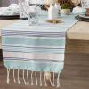 image:imageDII Seashore Collection Beach House Dcor Table Runner 14x72 Tidal Stripe Fouta