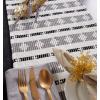 image:imageDII Southwest Colby Collection Tabletop Table Runner 15x72 BlackGrayBlackGray
