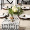 image:imageDII Southwest Colby Collection Tabletop Table Runner 15x72 BlackGrayBlackGray