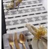 image:imageDII Southwest Colby Collection Tabletop Table Runner 15x72 BlackGrayBlackGray