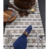 image:imageDII Southwest Colby Collection Tabletop Table Runner 15x72 BlackGrayDark BrownStone