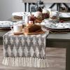 image:imageDII Southwest Colby Collection Tabletop Table Runner 15x72 BlackGrayDark BrownStone