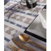 image:imageDII Southwest Colby Collection Tabletop Table Runner 15x72 BlackGrayFrench BlueStone