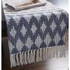 image:imageDII Southwest Colby Collection Tabletop Table Runner 15x72 BlackGrayFrench BlueStone