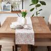 image:imageDII Spring Bouquet Tabletop Collection Decorative Easter Reversible Table Runner 14x72 Happy BunnySweet Flowers