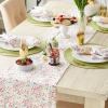 image:imageDII Spring Bouquet Tabletop Collection Decorative Easter Reversible Table Runner 14x72 Happy BunnySweet Flowers